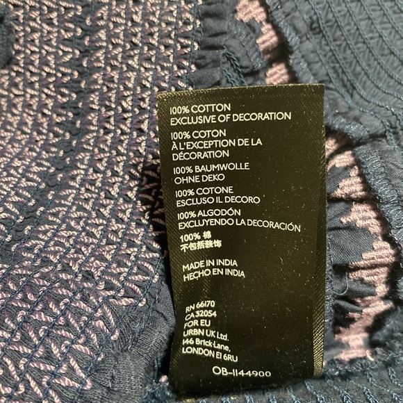 Anthropologie Smocked Embroidered Tank S - Picture 11 of 16